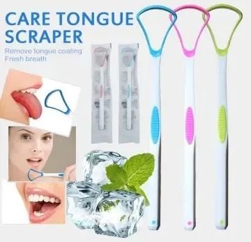 Picture of Tongue Scraper Cleaner Tongue Scrapers with Travel Handy Case for Adults, Kids, Healthy Oral Care, Easy Multicolor 