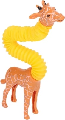 Picture of 2 Pcs Animal Pop tube Toy Giraffe Toy that can be expanded as desired. For children aged 3 to 5 years Multicolor 