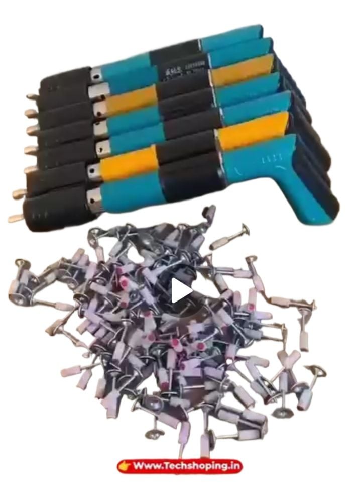 Picture of Steel Nail Tool Nail Wall Tool for Cement Concrete Wall Heavy Duty Fast Hitting Rivet for Versatile Installation on Brick, Concrete & Wood Multicolor 