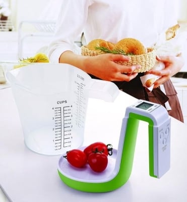Picture of Kitchen Scale High-End Measuring Cup Scale Household Kitchen Scale High-Precision High-End Electronic Scale Food Scale Maximum Weighing 3KG Multicolor 