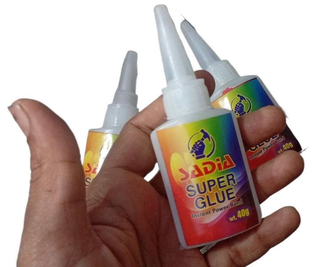 Picture of 3 PCS Super Glue 40g for All Purpose Glue for Home Repair, Crafts, Models and Many Materials 3 PCS Supper glue 