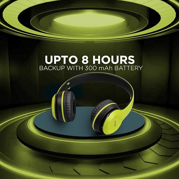 Picture of Wireless Headphones Over Ear, Large Battery Capacity, Bluetooth Headphones, Stereo Foldable Lightweight Headset, Deep Bass for Travel Work TV PC Cellphone Multicolor 