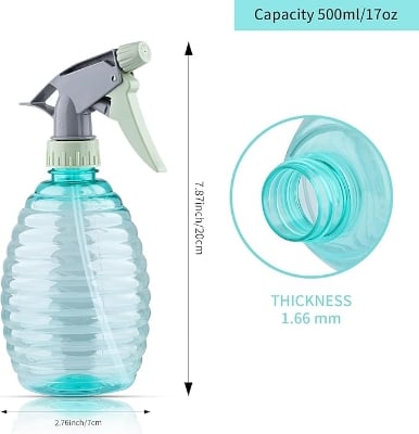 Picture of 1 Pcs 500ml Water Spray Bottles for Cleaning Gardening, Spray Bottle for Hair Plants, Plastic Empty Mist Spray Bottles, Plant Spray Bottle Multicolor 