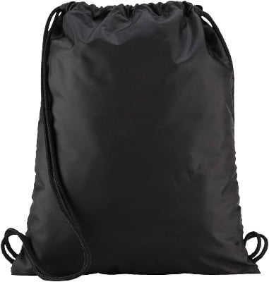 Picture of 2 PCS Sports Gym Packsack Oxford Cloth for Sports Drawstring Backpack Sports Gym Packsack Oxford Cloth for Sports Black Int:M