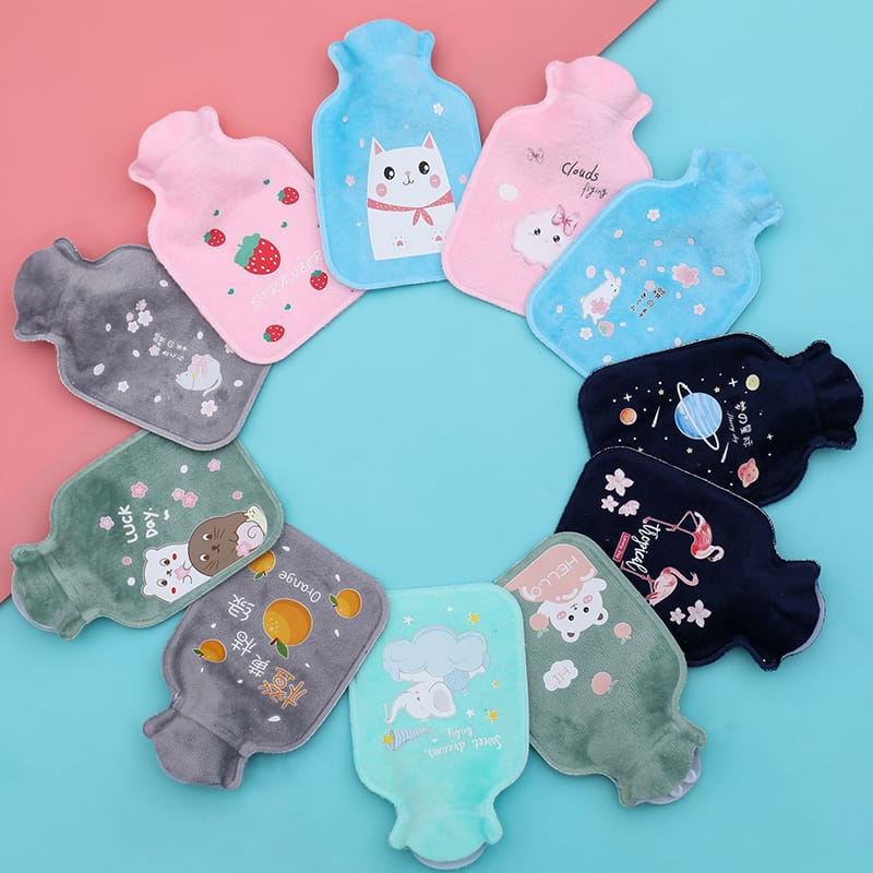 Picture of 1 pcs  Cartoon Pattern Hot Water Bottles Lady Kids Gifts Physiological Period Warm Accessories Multicolor 