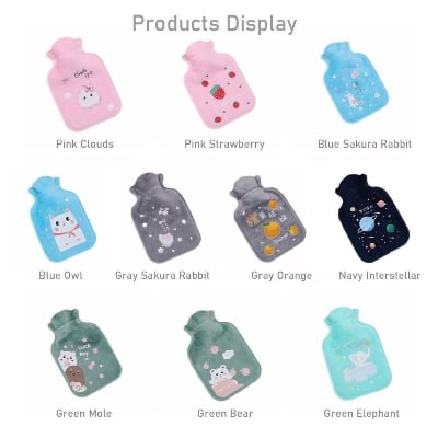 Picture of 1 pcs  Cartoon Pattern Hot Water Bottles Lady Kids Gifts Physiological Period Warm Accessories Multicolor 