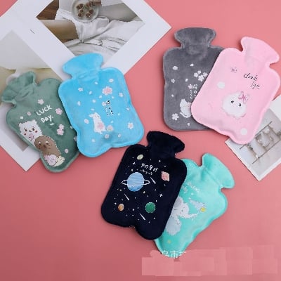 Picture of 1 pcs  Cartoon Pattern Hot Water Bottles Lady Kids Gifts Physiological Period Warm Accessories Multicolor 