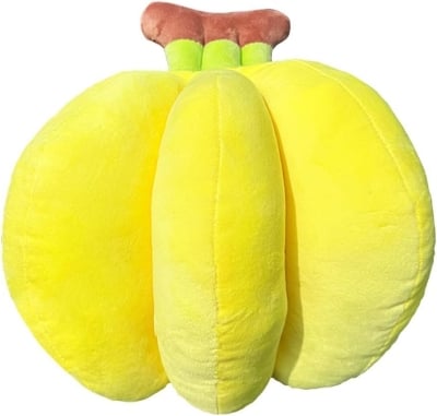 Picture of Banana Plush Pillow, A Bunch of Bananas Plush Stuffed Toy, Plushie Toy Banana Bunch Pillow Soft Toys for Kids, Huggable Plush Doll Toy for, Pillow for, Room Decoration Yellow 