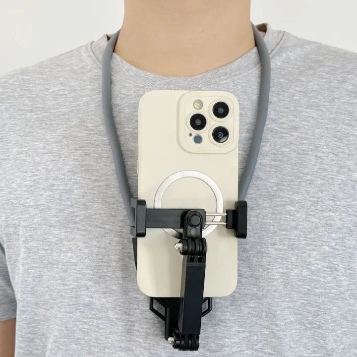 Picture of Hands-Free POV Neck Holder for SWearable POV Holder Compatible with GoPro, DJI Osmo Action, Insta360 – Adjustable & Lightweight Multicolor 