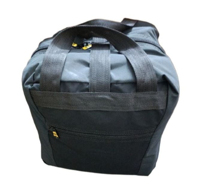 Picture of Foldable travel mattress bed with carry bag portable bed Travel mattress Comfortable And Portable One part single visitors small bag folding Bed Solution For Camping Trips and Travels,Tablig Jamat and Madrasa student Folding bed Black Single