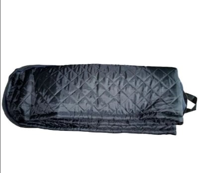 Picture of Foldable travel mattress bed with carry bag portable bed Travel mattress Comfortable And Portable One part single visitors small bag folding Bed Solution For Camping Trips and Travels,Tablig Jamat and Madrasa student Folding bed Black Single