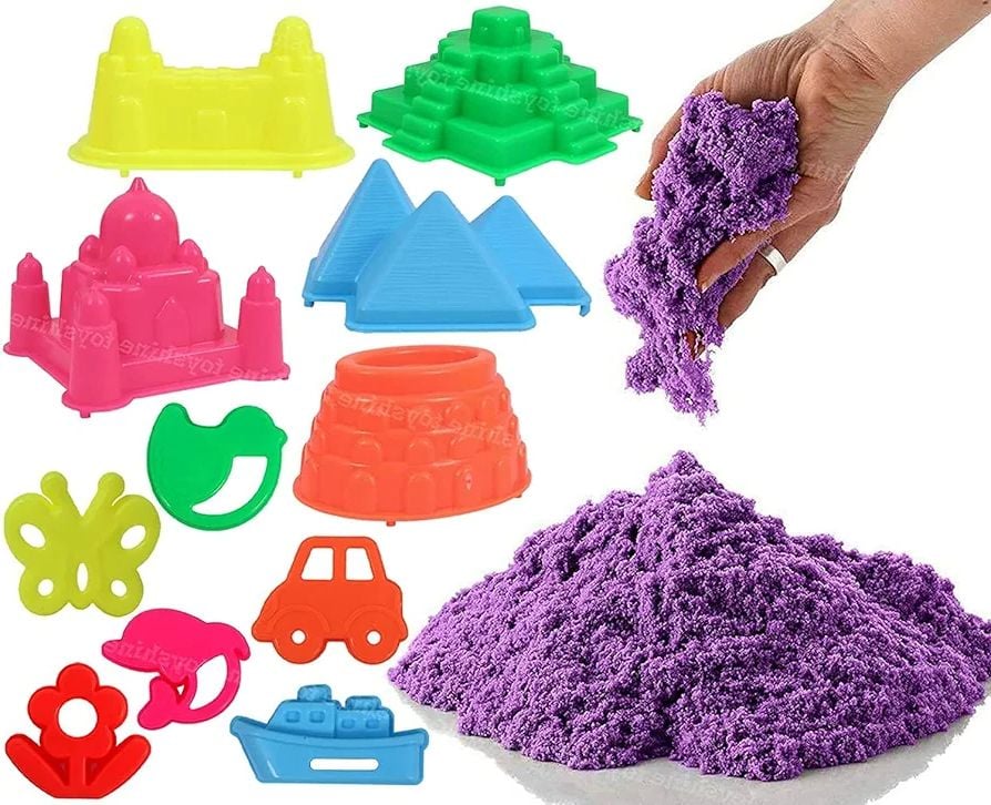 Picture of Magic Artificial Sand 500GM | Moving Send | Kids Toys | Universe Amazing Active Magic Gluten Free Clay Sand Set Beach Amazing | Kids Play Space Multicolor 