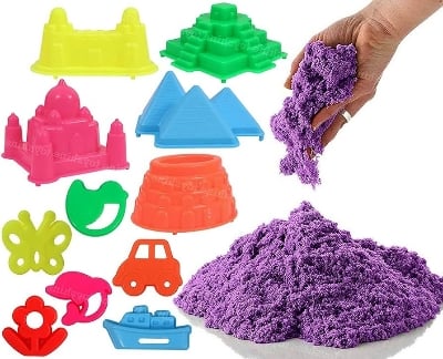 Picture of Magic Artificial Sand 500GM | Moving Send | Kids Toys | Universe Amazing Active Magic Gluten Free Clay Sand Set Beach Amazing | Kids Play Space Multicolor 
