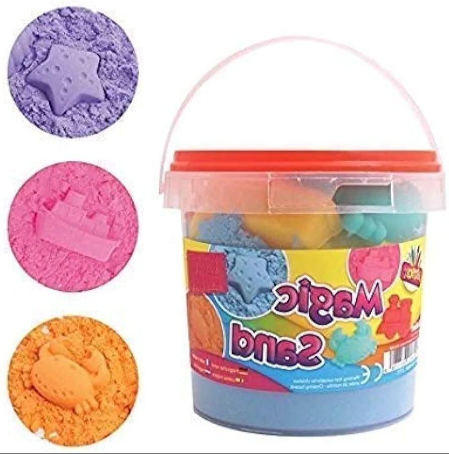 Picture of Magic Artificial Sand 500GM | Moving Send | Kids Toys | Universe Amazing Active Magic Gluten Free Clay Sand Set Beach Amazing | Kids Play Space Multicolor 