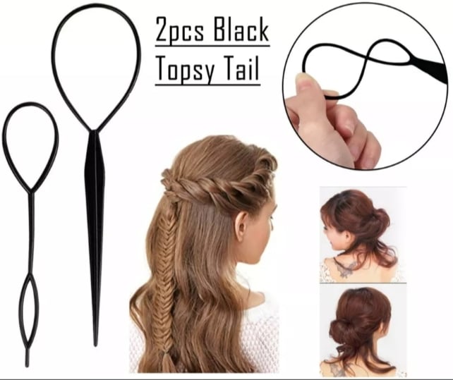 Picture of Magic Pull Hair Needle Pull Pin Bun Hairstyle Maker Twist Tool Hair Hoop Stick  