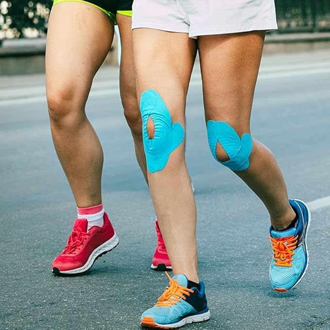 Picture of Kinesiology Tape - Kinesio Sports Cotton Elastic Adhesive Tape Muscle Pain Relief - Multicolor 