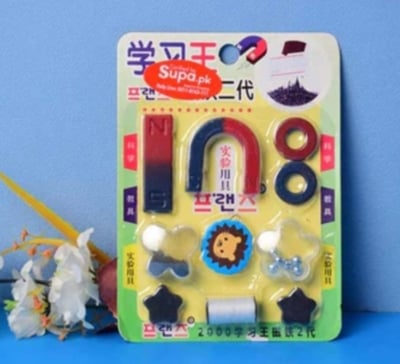Picture of Special Educational Learning Magnets Set - Teaching Material Science Experiment Magnet Kit For Students - Funny Wisdom Toy Entertaining Gift Kit For Kids Education Magnet Toy Creative Education Science Compass Magnet Experiment Toy  