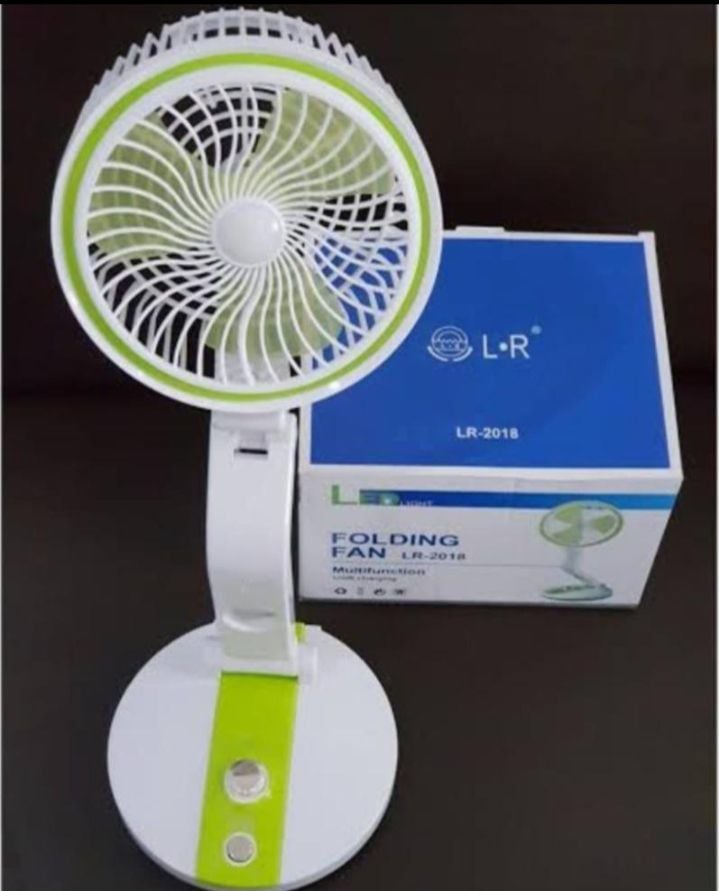 Picture of Student fan Rechargeable Folding Fan stand fan ac dc fan Multicolor 