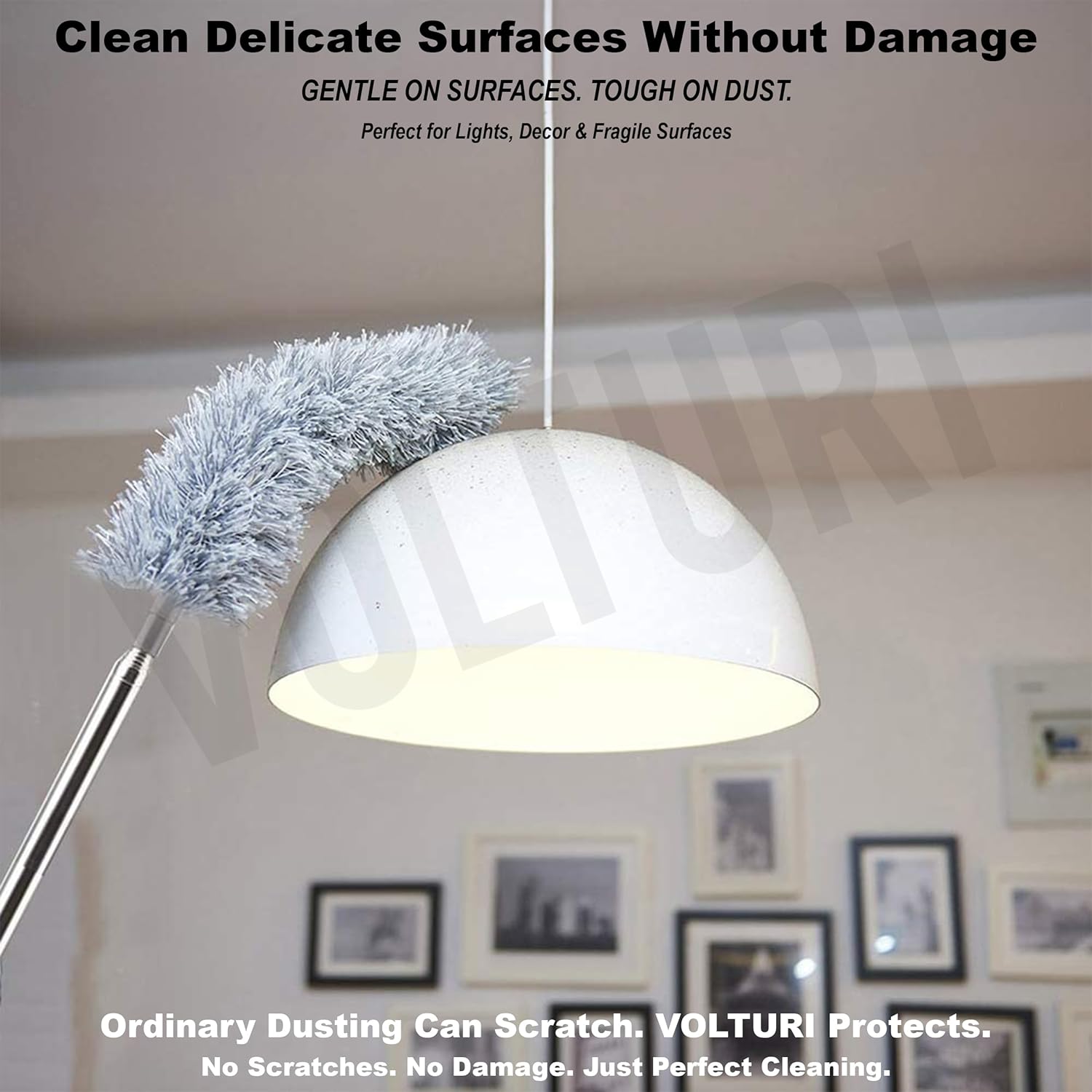 Picture of Flexible Extendable Duster for Cleaning Complicated Areas and ceiling fan, Microfiber Duster , Super Long Extendable Dusters Multicolor 