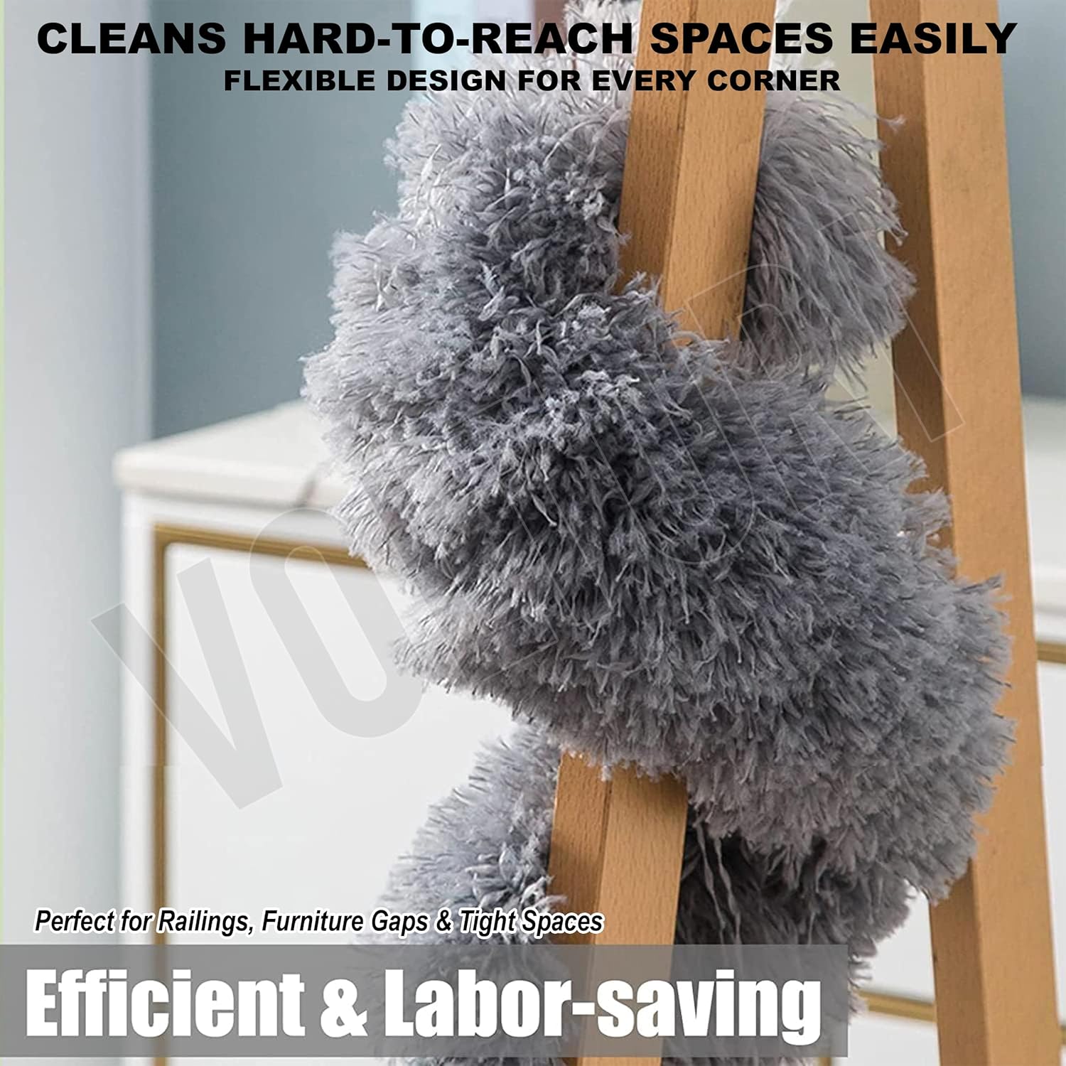 Picture of Flexible Extendable Duster for Cleaning Complicated Areas and ceiling fan, Microfiber Duster , Super Long Extendable Dusters Multicolor 