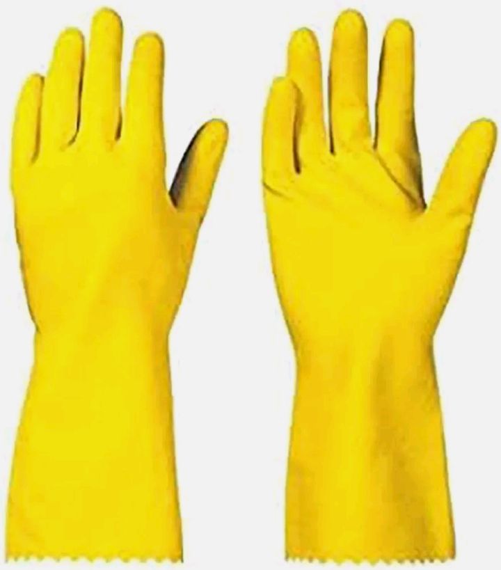 Picture of Rubber Latex Large Household Gloves For Cleaning - Multicolor 