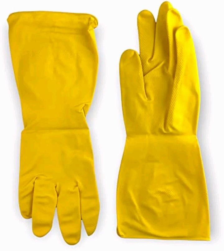Picture of Rubber Latex Large Household Gloves For Cleaning - Multicolor 