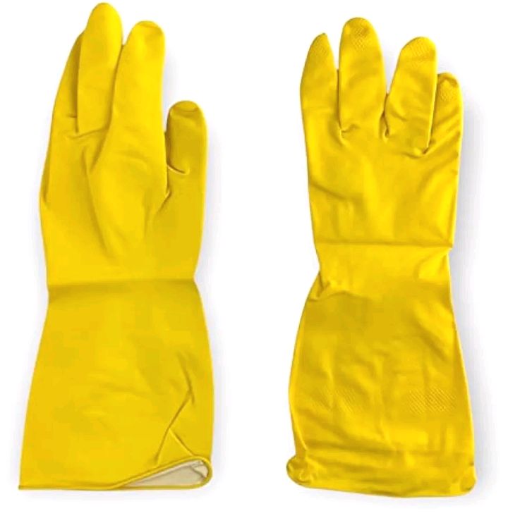 Picture of Rubber Latex Large Household Gloves For Cleaning - Multicolor 