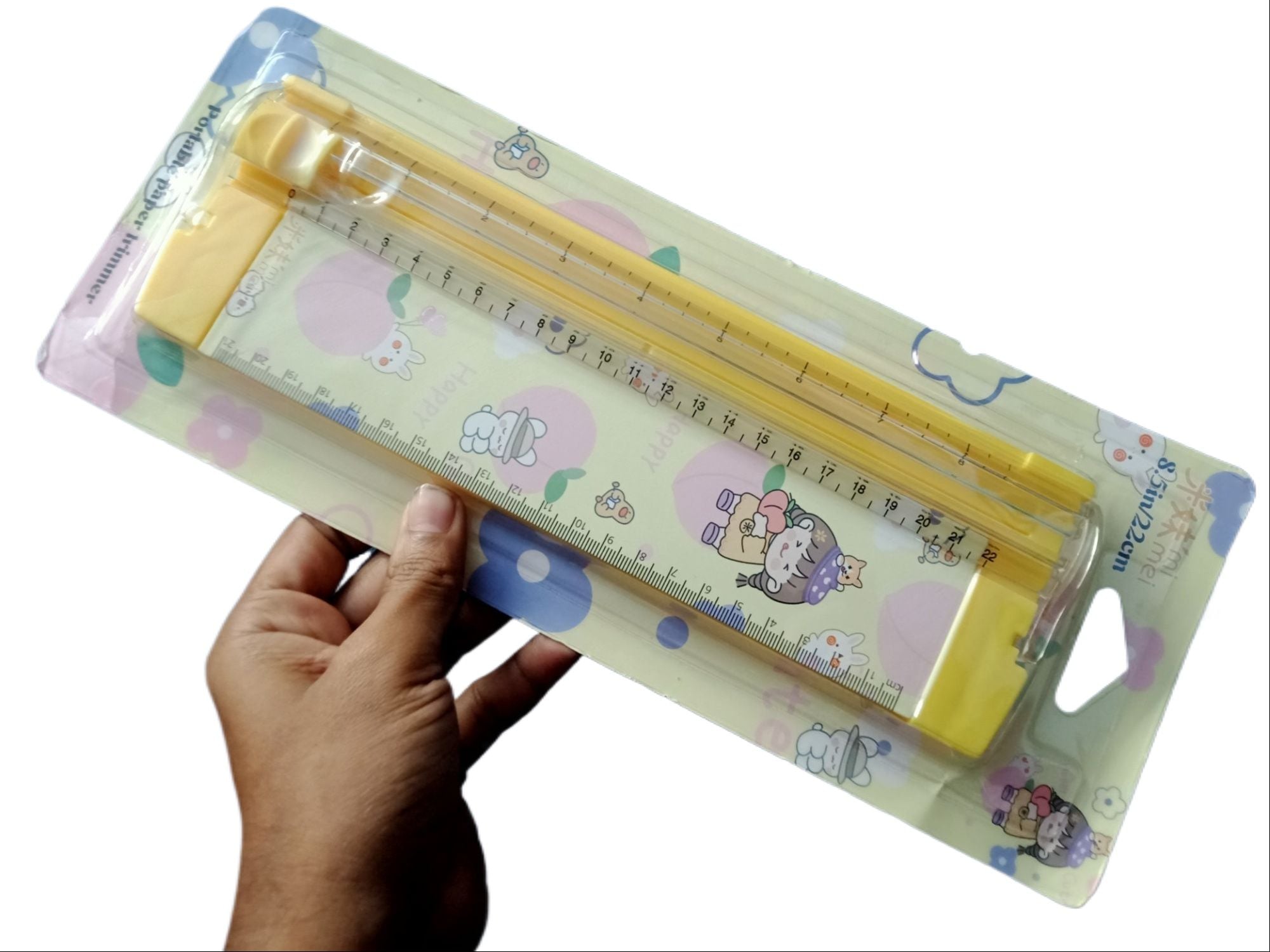 Picture of A5, Mini, Paper Cutter, Cute, Paper Trimmer, Compact, Cute, Lightweight Convenient to Carry, Anti-Slip, Paper, Photo, Coupon, Labels, Copy Paper, Cardboard, Office Supplies 1 pcs Multicolor 