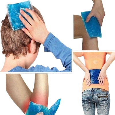 Picture of Cold Hot Gel Pad,Pain Relief Gel Wraps,Reusable Cold & Hot Gel Wraps,Reusable Microwave Cold  