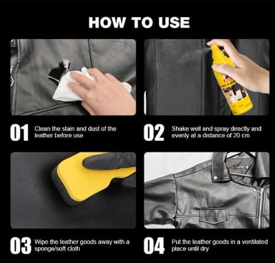 Picture of Leather Protect Nursing 150ml Sponge Spray Kit Leather Protection Solution Shoe Polish Leather Shoe Care Solution Spray 1Pc Multicolor Int: One size