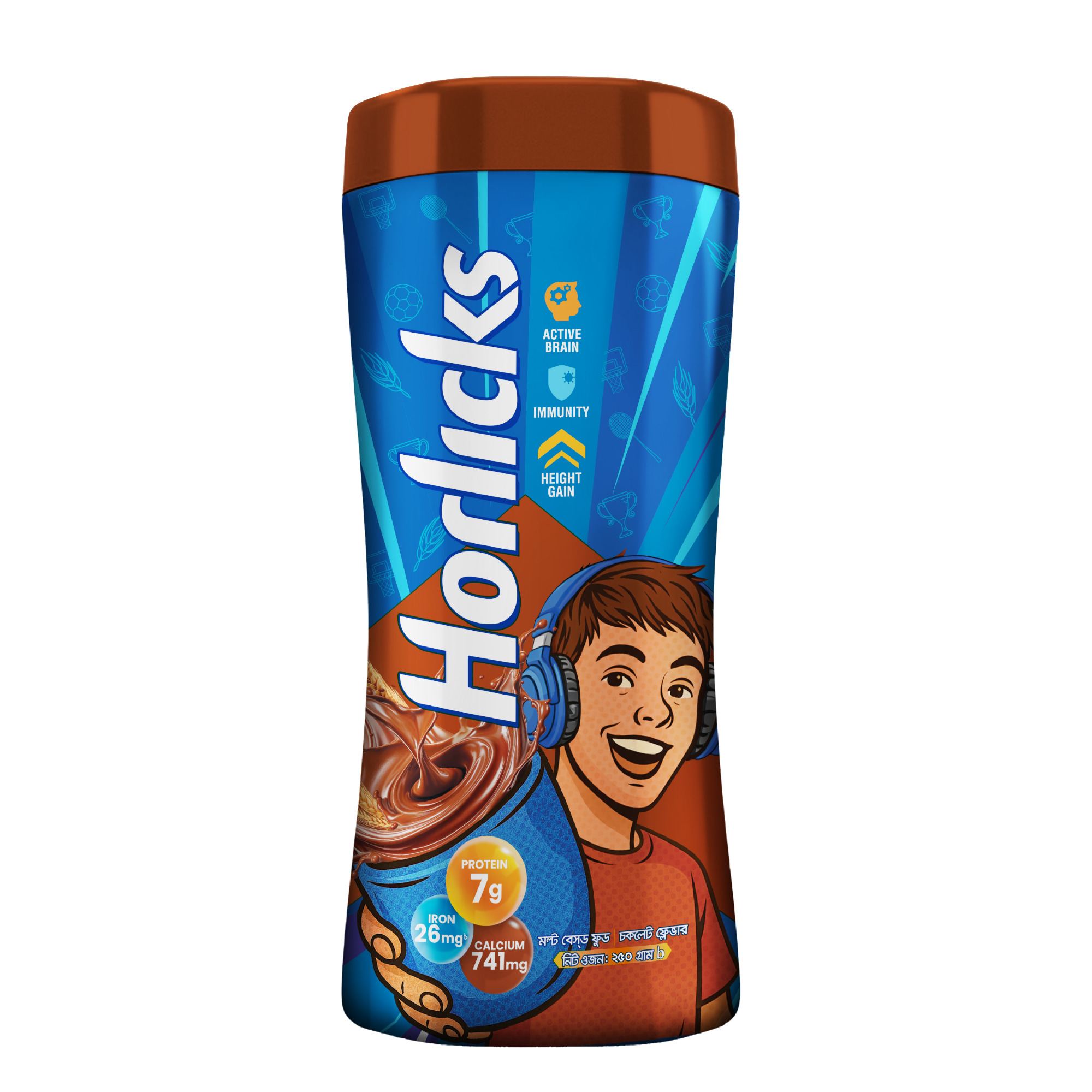 Picture of Horlicks Chocolate Flavour Jar 250g (Powder Drink)