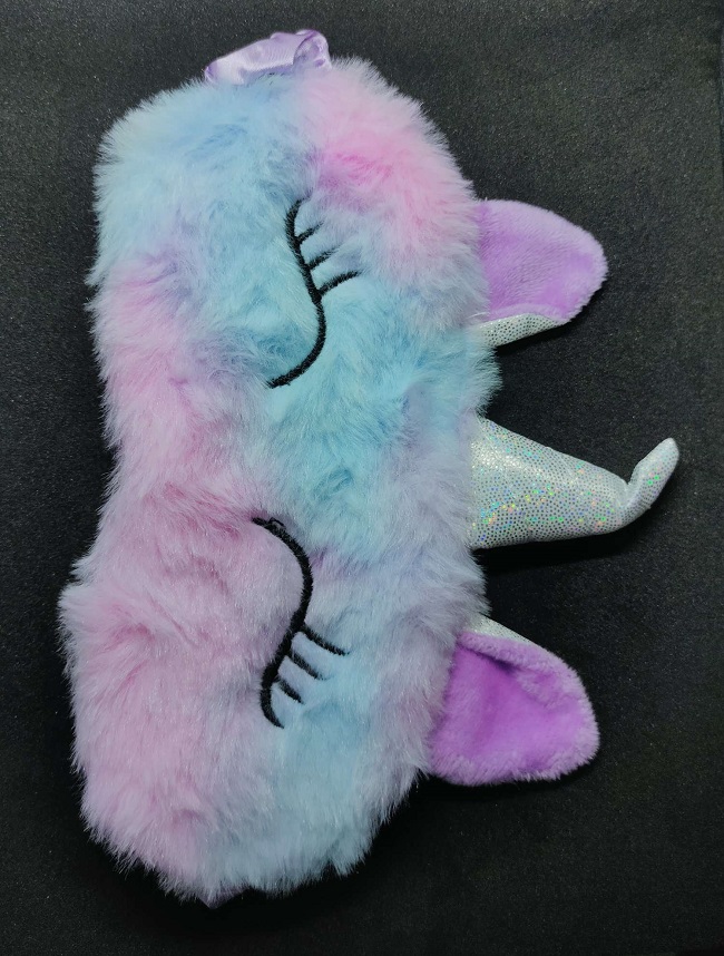 Picture of Sleep Mask Eye Mask Cute Plush Eye Cover Kids Sleeping Mask Cartoon Travel Rest Eye Shade Band Eye Patch Blindfold Sleep Aid Eyepatch