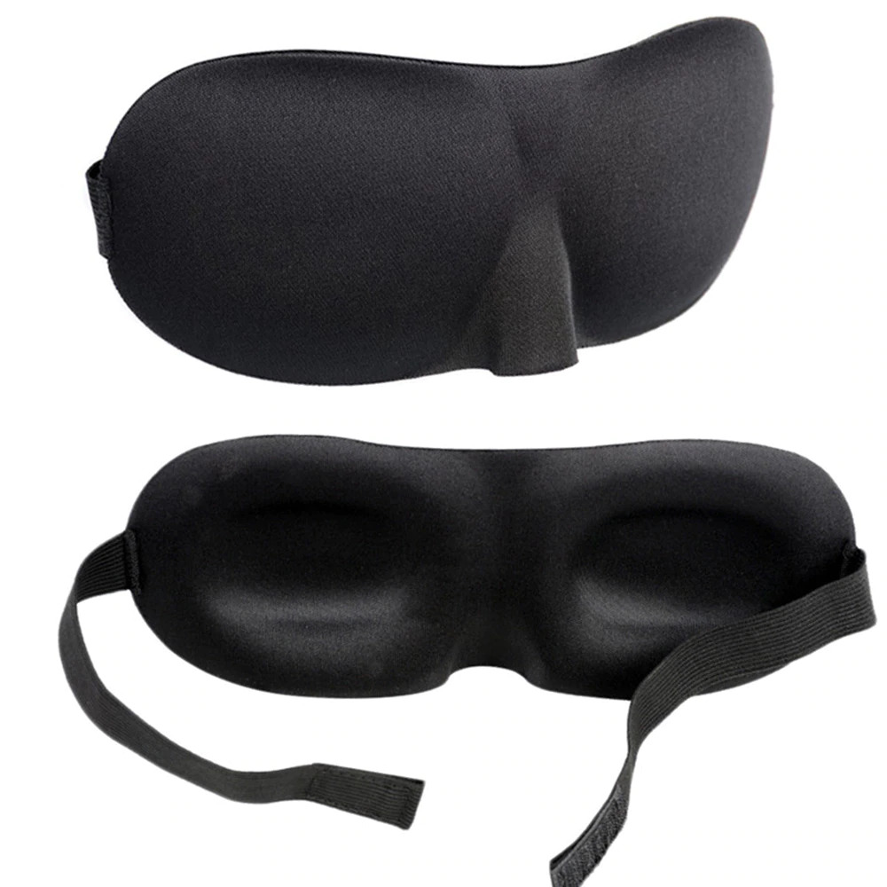 Picture of Travel Sleeping Eye Maskk Eye Massager 3D Memory Soft Portable Blindfold Travel Eyepatch Eye Maskks-Black