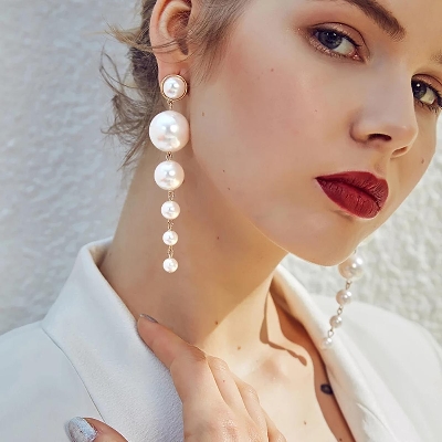 Picture of Korean Fashion New Earrings Ladies Tassel Earrings - Ear Ring