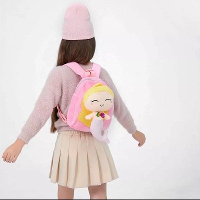 Picture of Kindergarten  Cute Mermaid Baby Children School Bag Little Girl Princess Cartoon Toddler Backpack Ba