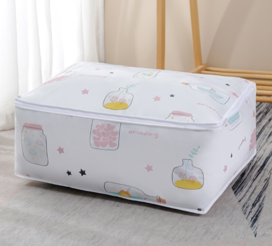 Picture of 1 Pcs Foldable Storage Bag Clothes Blanket Quilt Closet Sweater Organizer Box Home Storage Bags Supplies