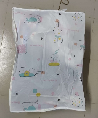 Picture of 1 Pcs Foldable Storage Bag Clothes Blanket Quilt Closet Sweater Organizer Box Home Storage Bags Supplies