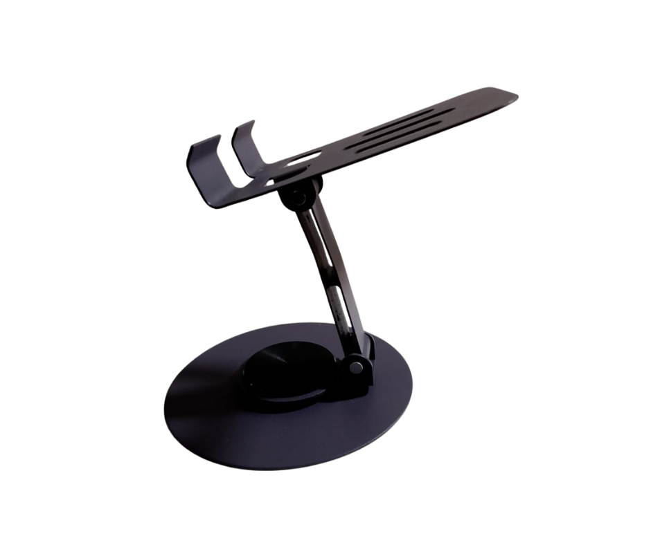 Picture of Premium Foldable Mobile Stand for Desk | ZY033 Metal Phone Holder for All Smartphones | Adjustable & Portable Mobile Accessories in Bangladesh