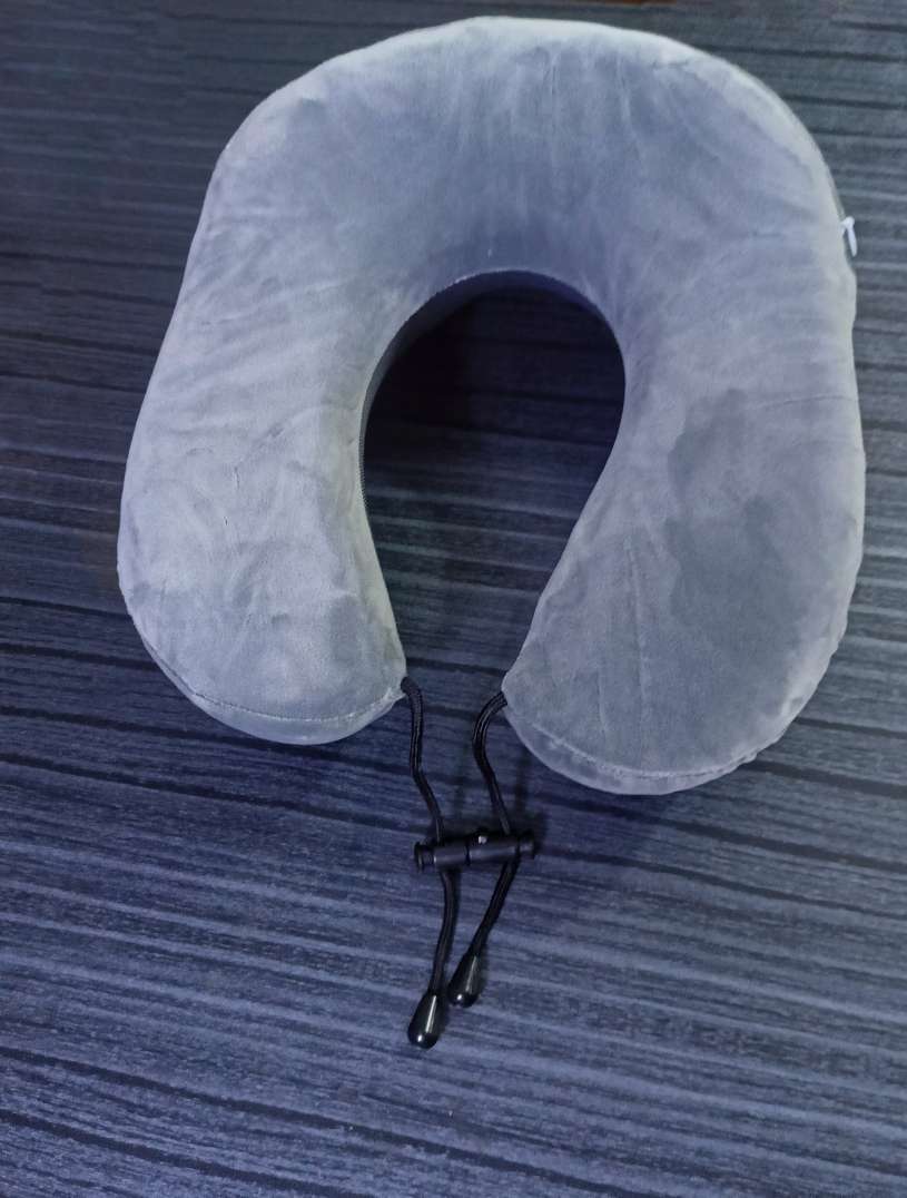 Picture of Valvet Travel Neck-Pillow Folding U-Shaped Memory Foam + Eye Masks Soft Massage Pillow for Sleeping in Bus Car Plan
