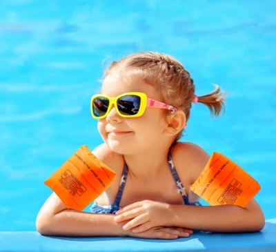 Picture of Kids Swimming Arm Ring PVC Inflatable Safety Durable Swimming Arm Band Rings Float Air Sleeves Circle Protect swimming safety-Blue