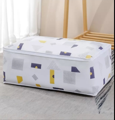 Picture of Quilt Closet Sweater Organizer Box Home Storage Bags-White