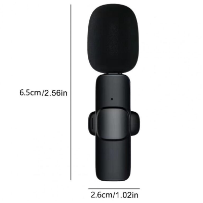 Picture of K8 Wireless Microphone for Android & iPhone | Noise Reduction Mic for YouTube, Live Streaming, Recording | Best Budget Collar Mic in Bangladesh
