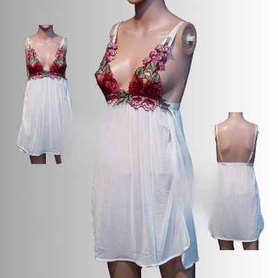 Picture of Love Bird Honeymoon Sexy Nighty for Women's Sleepwear Lingerie Purple Size 3XL