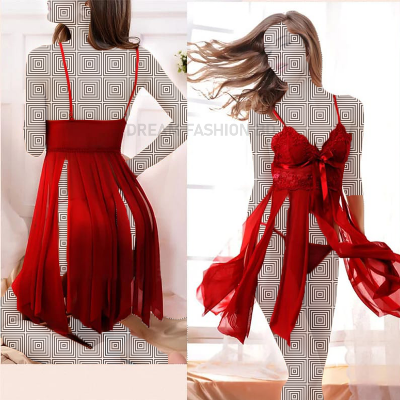 Picture of Night Wear for Stylish Lady-Chili Red