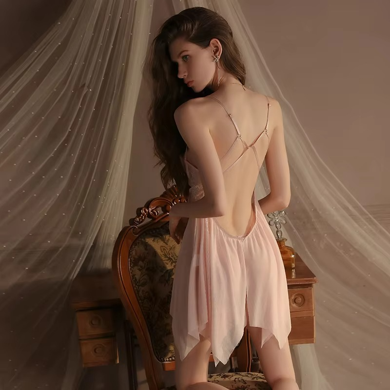 Picture of New Stylish fashionable Honeymoon Night dress for Women-Pink