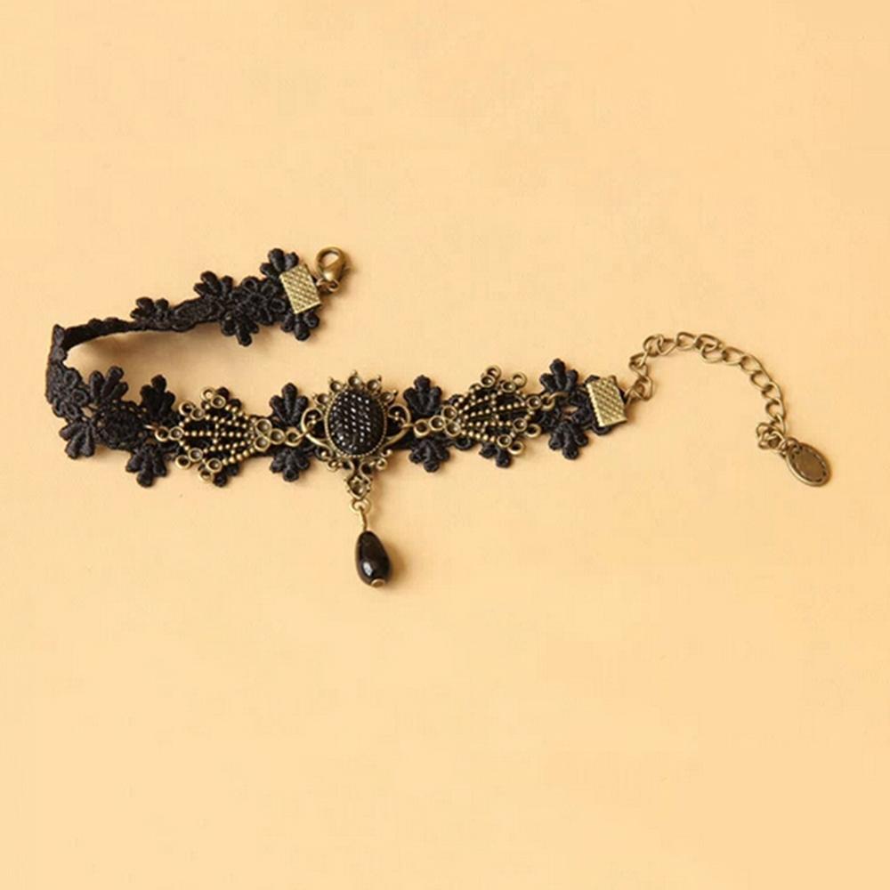 Picture of 1 Pc Girls Ankle Bracelet Foot Female Jewelry Women Barefoot Sandals Anklets for Women Gift For you-Black