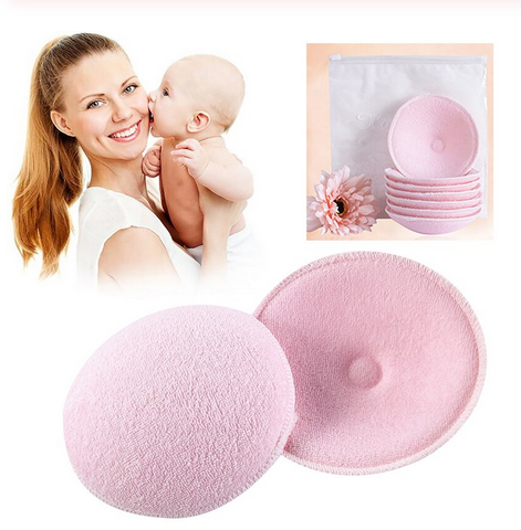 Picture of Washable Breatthable Absorbency Breastt Pads Anti-overflow Maternity Nursing Pad Baby Feeding Breasttfeeding Mom Necessary New 2020-2Pcs