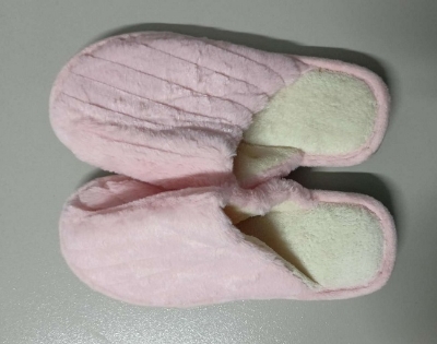 Picture of Winter Warm Fur Slippers Women Men Boys Girls Slippers House Shoes Flat Heel Home Indoor Bedroom-Pink