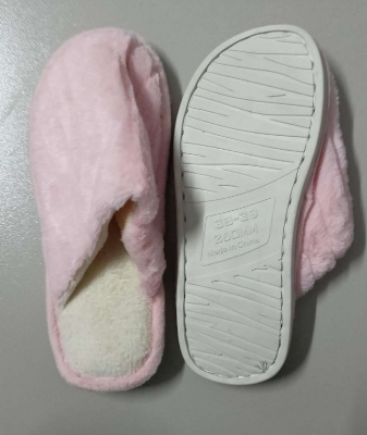 Picture of Winter Warm Fur Slippers Women Men Boys Girls Slippers House Shoes Flat Heel Home Indoor Bedroom-Pink