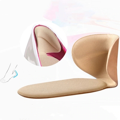 Picture of (Dark Brown Color) Shoe Heel Anti-skid High Heel Shoes Anti-wear Sticker Foam Invisible Insoles-Int: One size-Brown